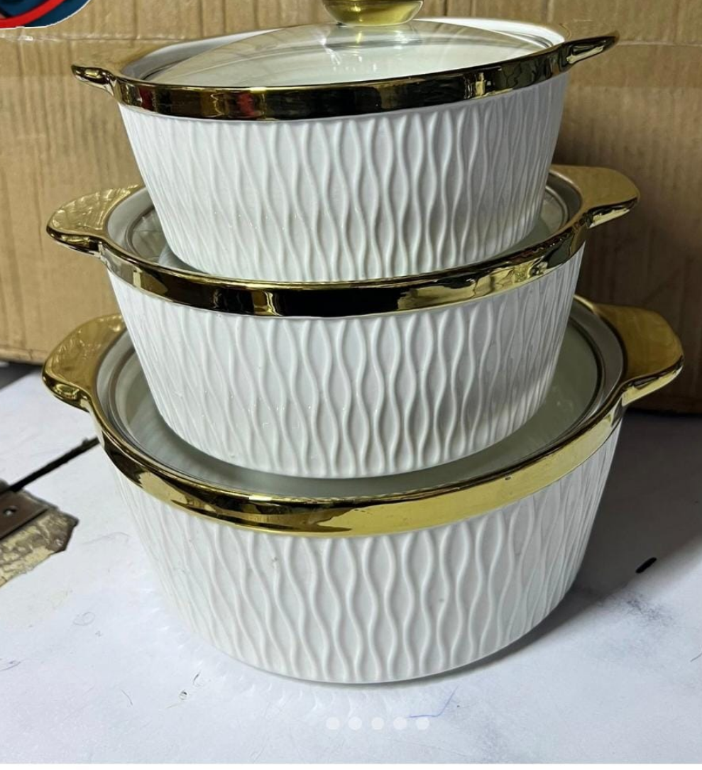 3pcs ceramic pot set