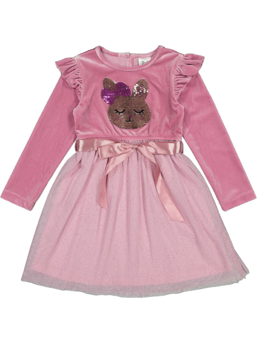 Kids Rust Ballerina Bunny Dress