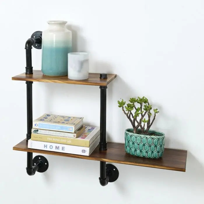 Industrial Piping Shelf, 2 Tier