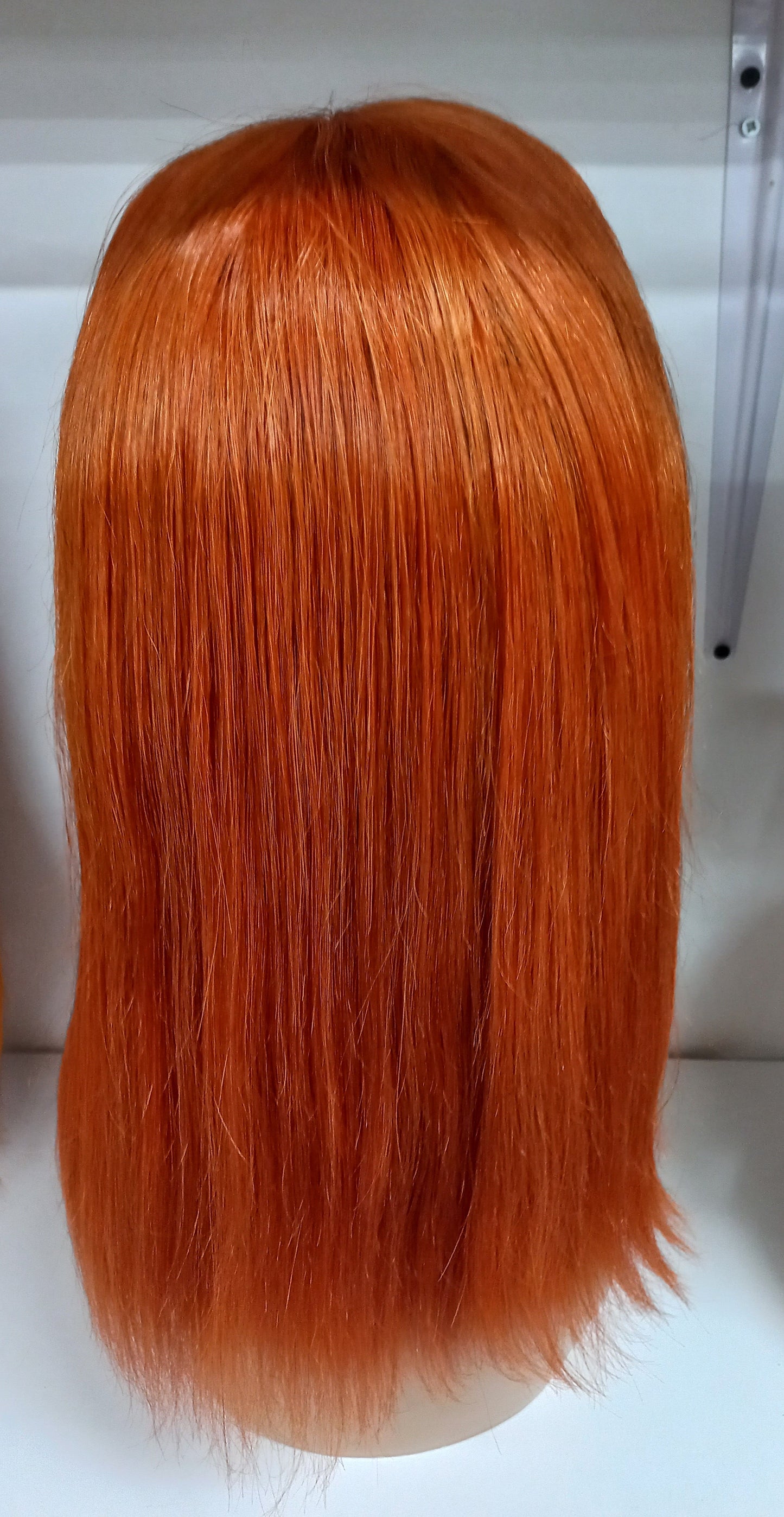 ginger orange bob human hair wig,..B/F