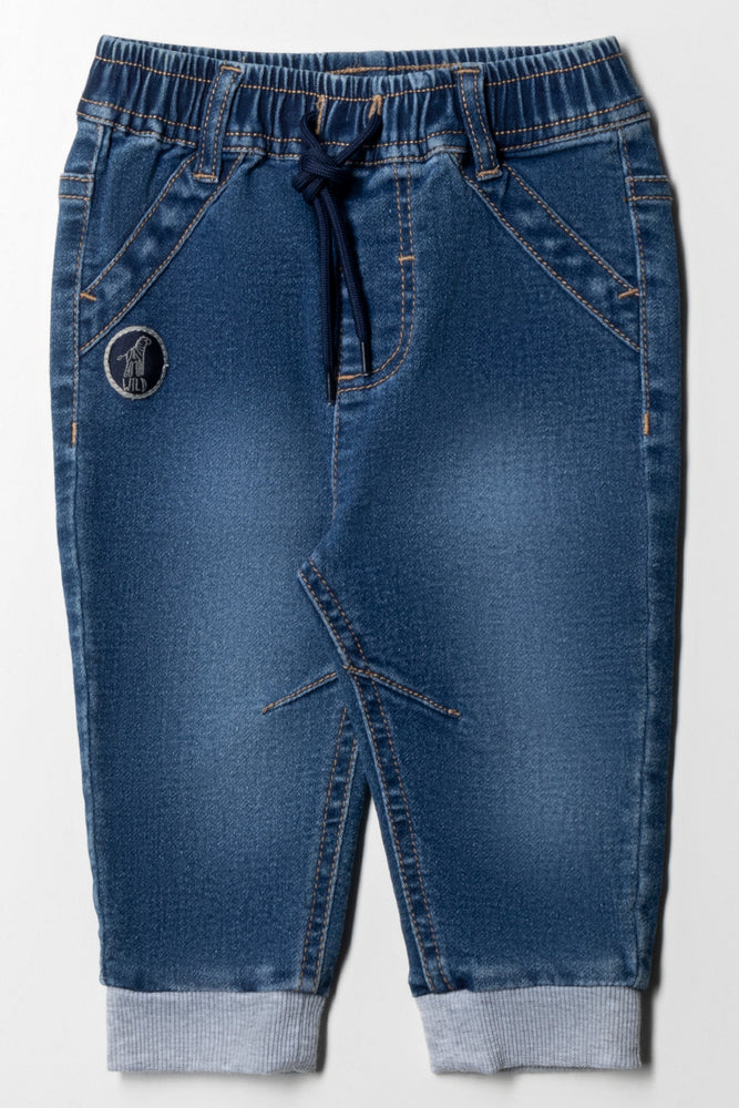 Kids Rib Cuff Denim Dark Blue
