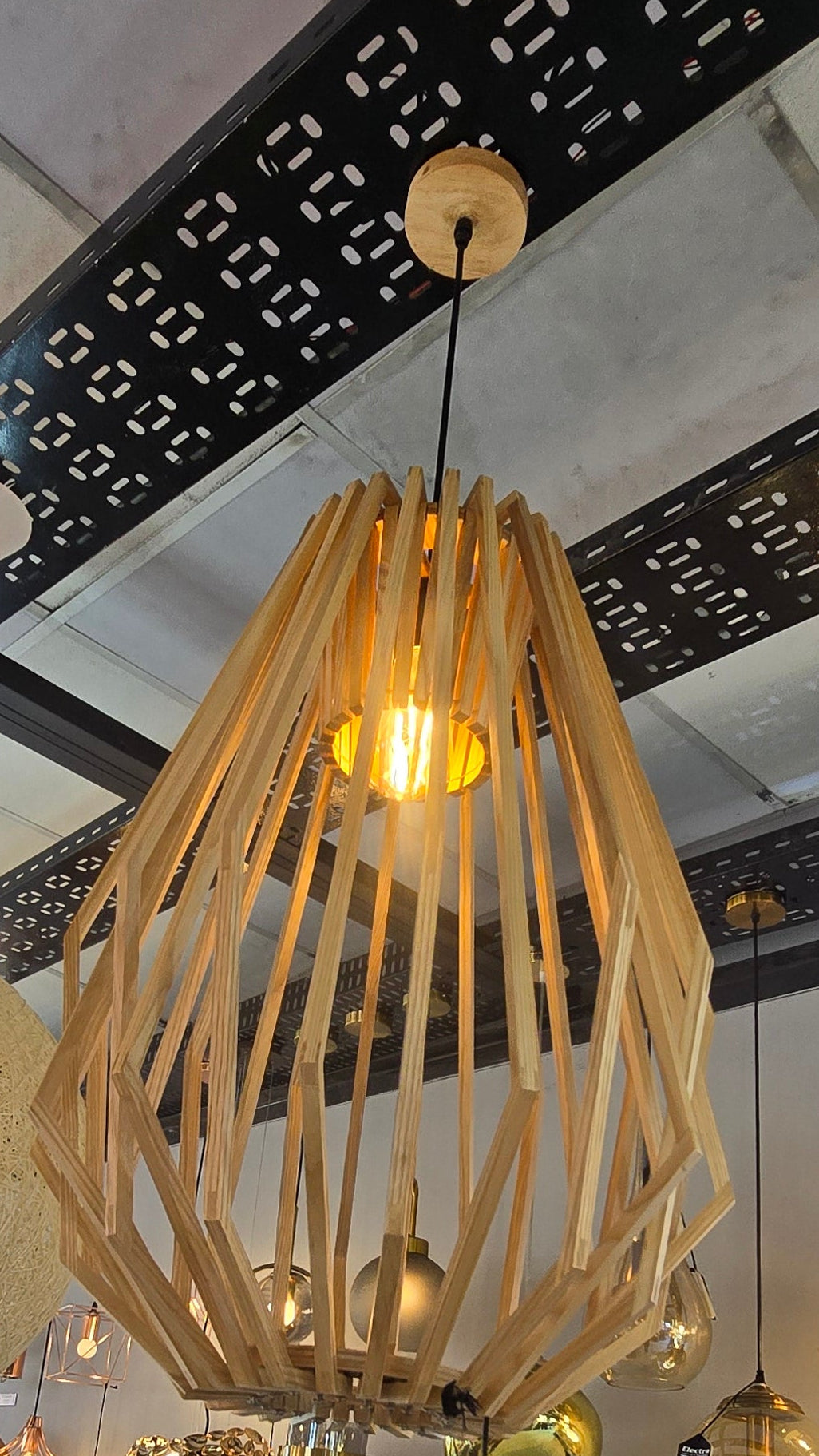 PENDANT DOWNLIGHT WOOD BASE