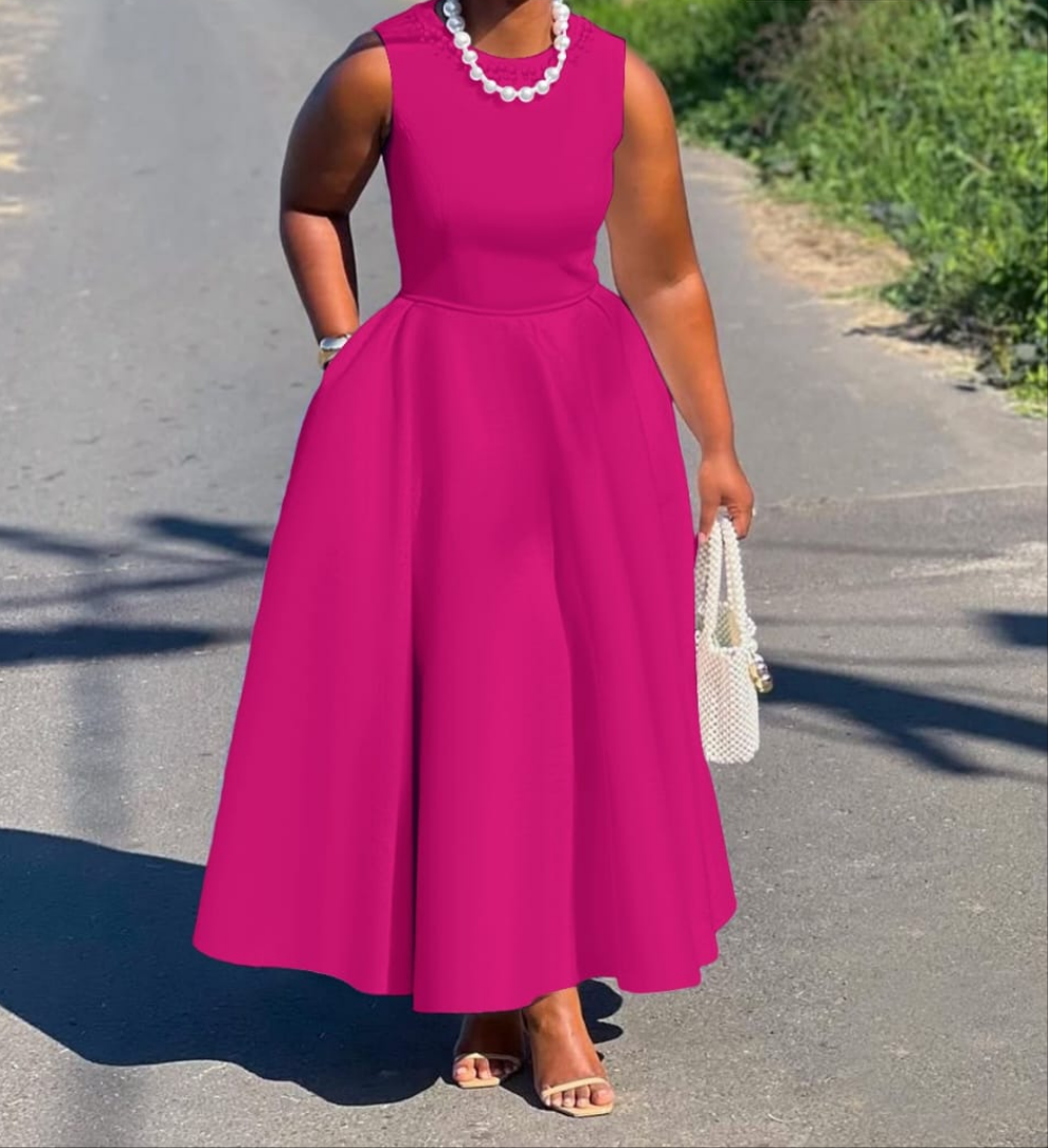 Ladies long Sleeveless Dresses