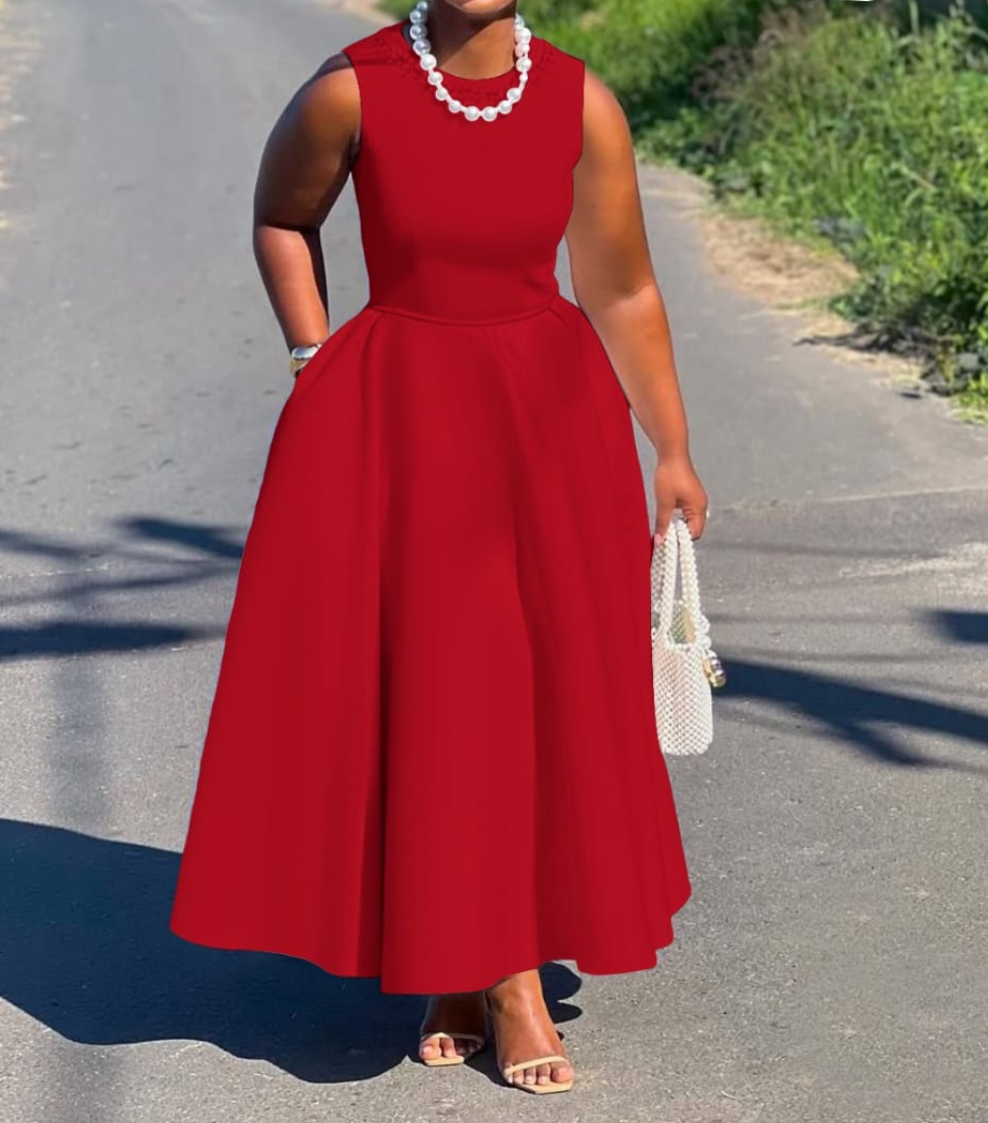 Ladies long Sleeveless Dresses