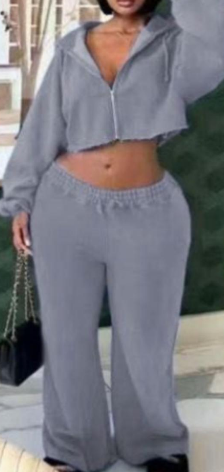 Ladies 2 piece Crop Outfits