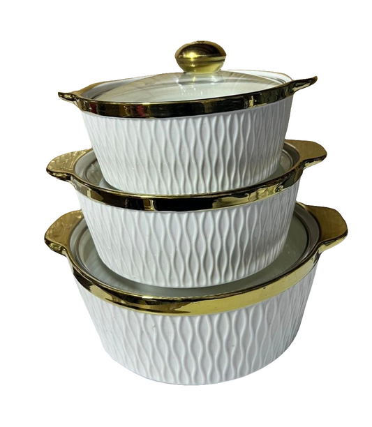 3pcs ceramic pot set