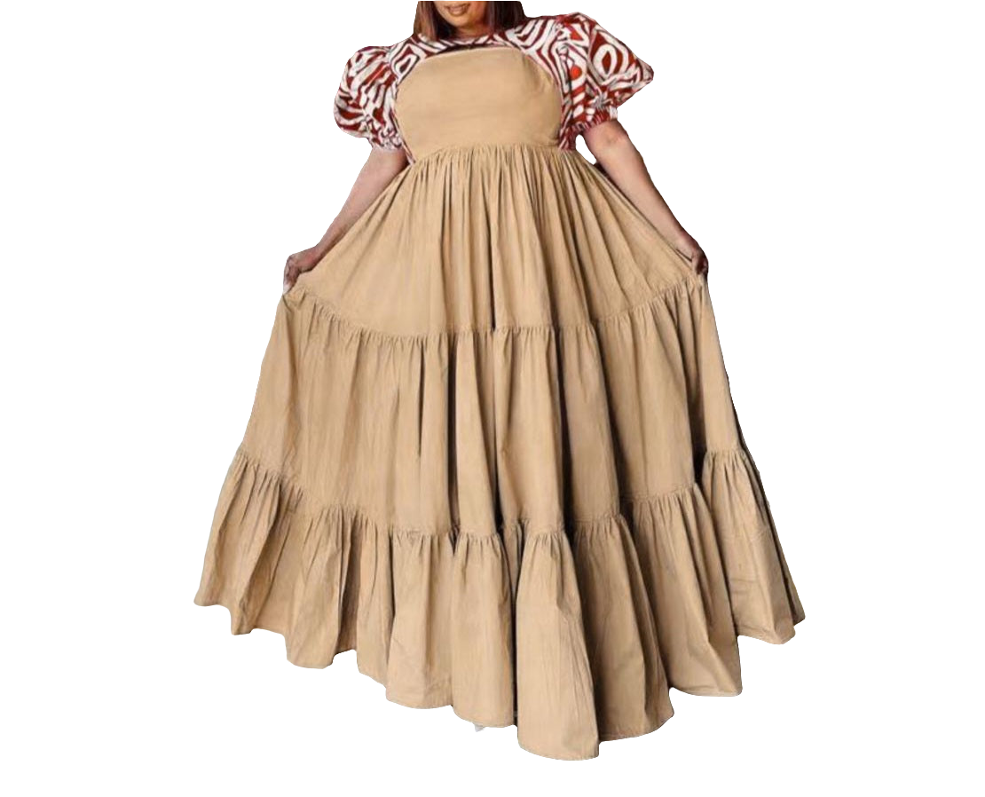 Woman's Short Sleeve long dress