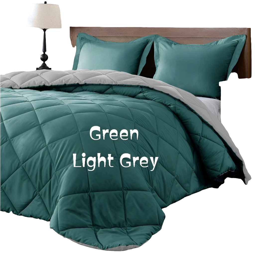 5pcs mix and match comforter .    2 standard pillowcases.                     2 continental pillowcase.