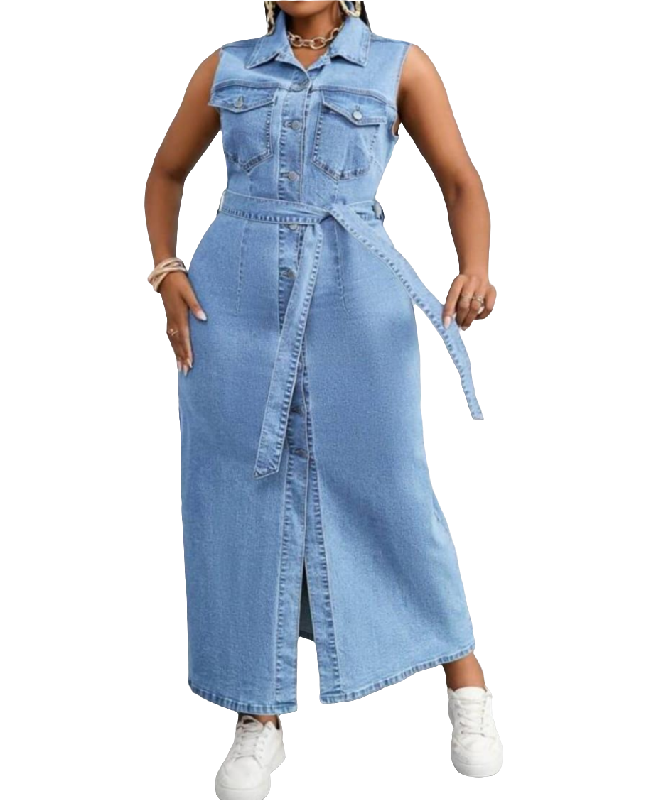 Ladies Denim long-sleeved Dresses
