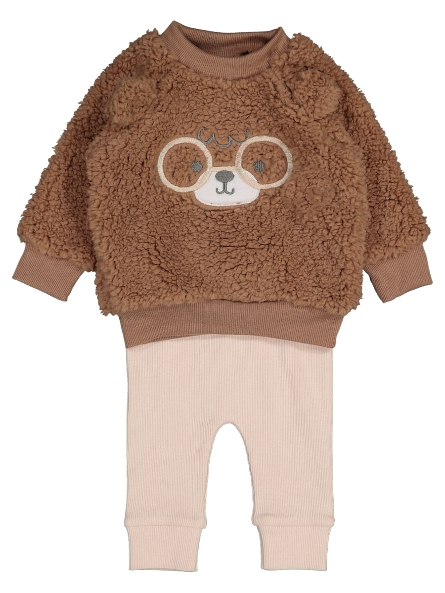 Sherpa Crew Neck And Leggings Set Kids