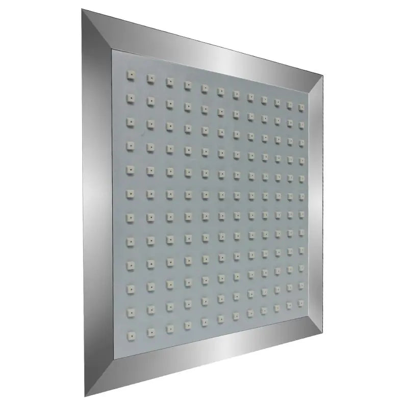 Shower Rose, Square, Chrome Plated, 200mm