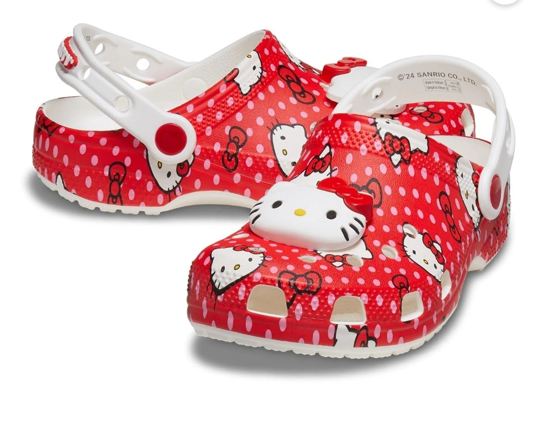 HELLO KITTY RED CLASSIC CLOG KIDS (AGE 5+)