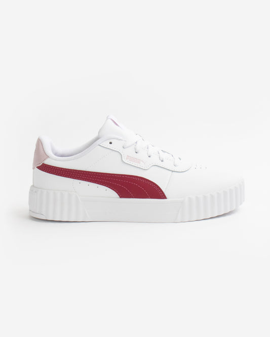 Puma J Carina  White/Mauve Kids sneakers
