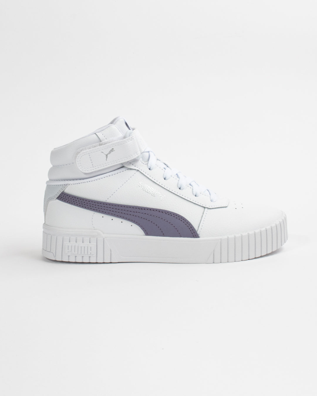 Puma L Carina  White/Purple Sneakers