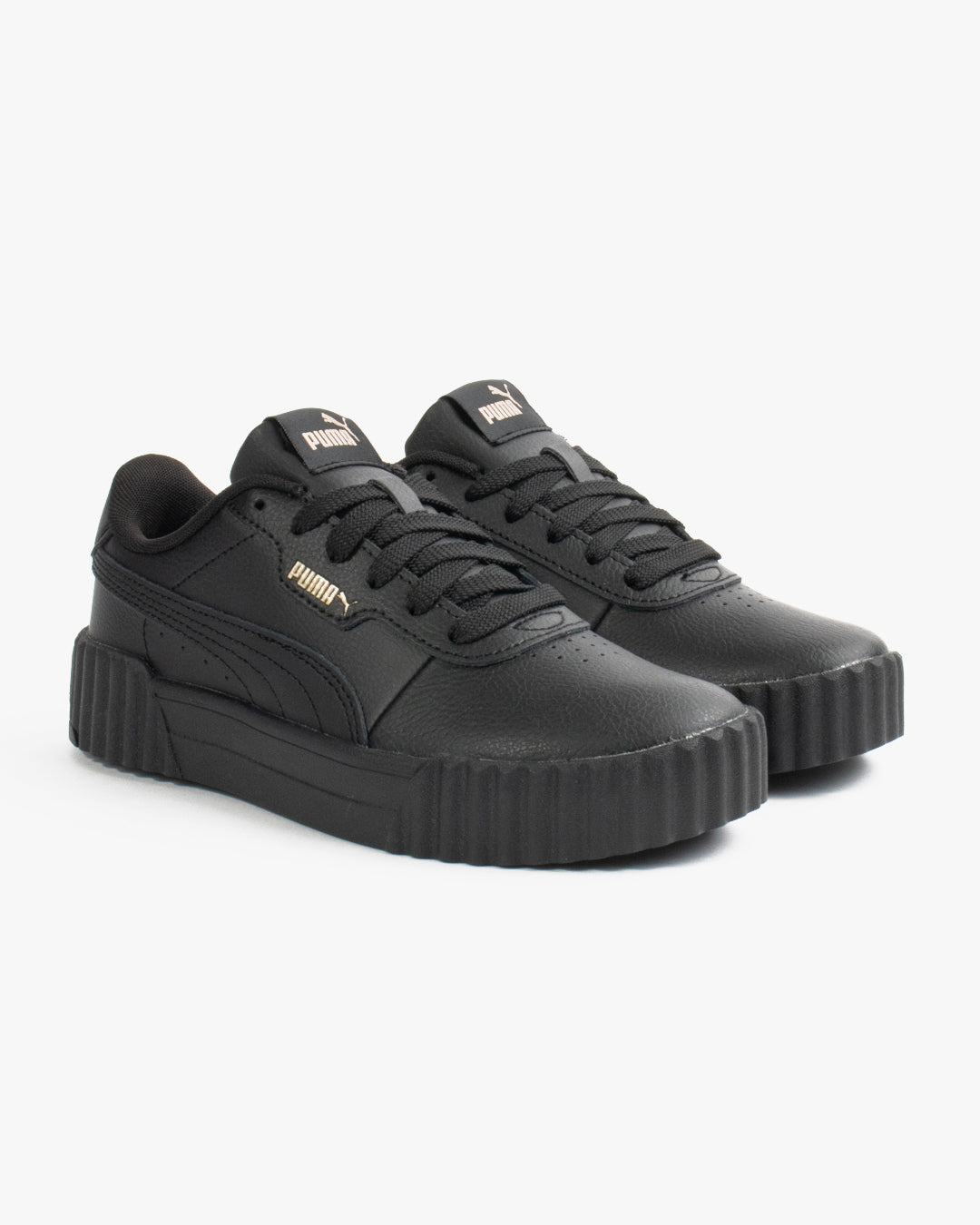 Puma J Carina  Black/Gold Sneakers