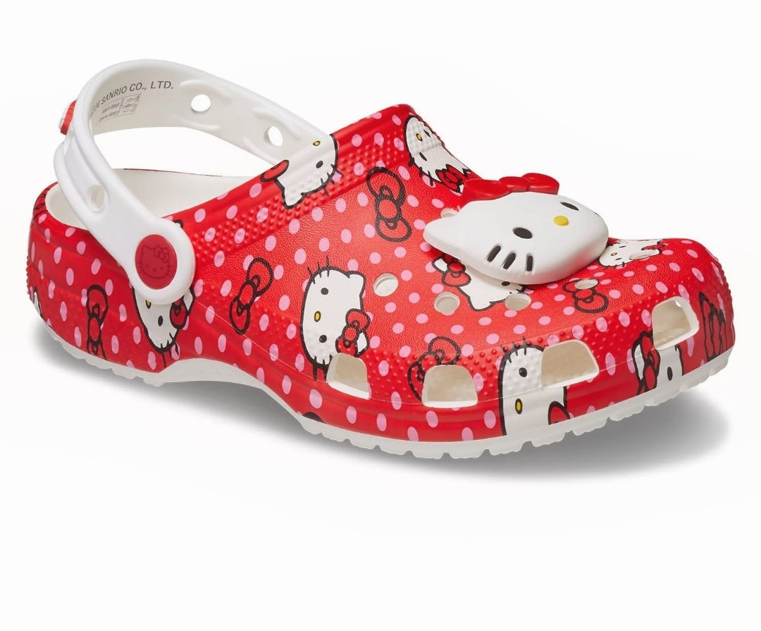 HELLO KITTY RED CLASSIC CLOG KIDS (AGE 5+)