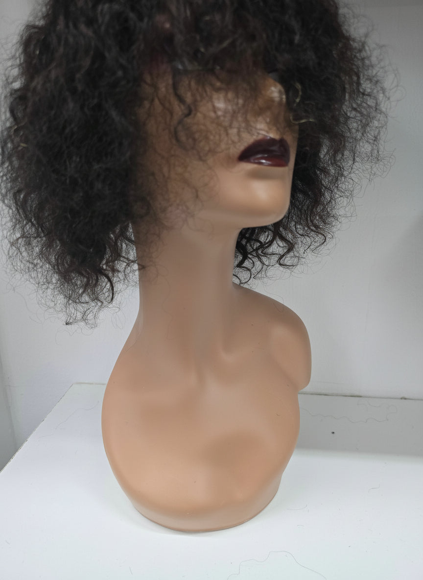Raw hair Fringe wig.. B/F

8"
