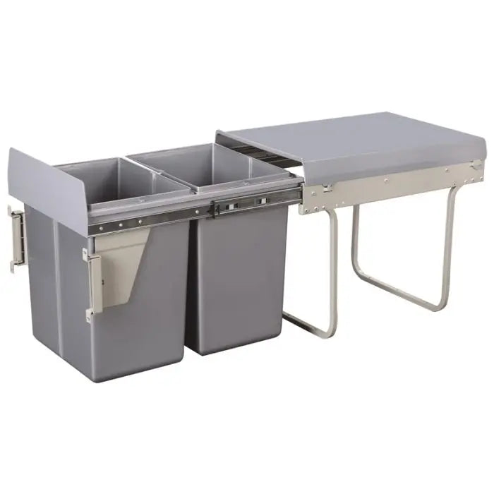 Double Pull Out Bin with Front Connector, 2 x 20 Litre