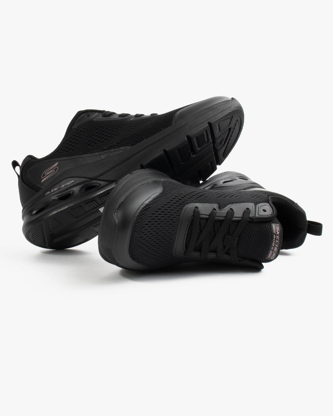 Skechers L Bobs Arc Waves  Black Sneakers
