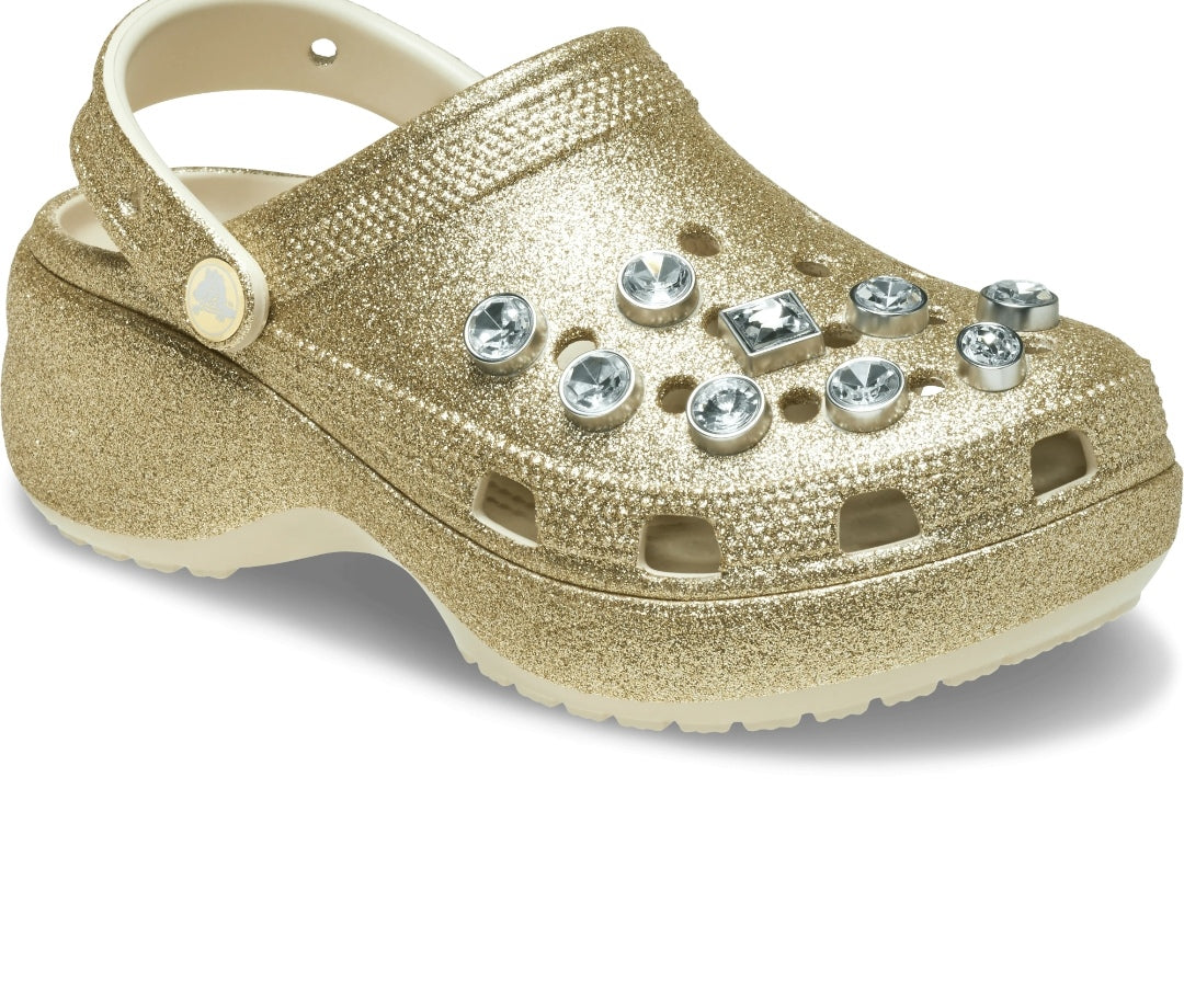 CLASSIC PLATFORM GLITTER EMBELLISHED CLOG WOMENS