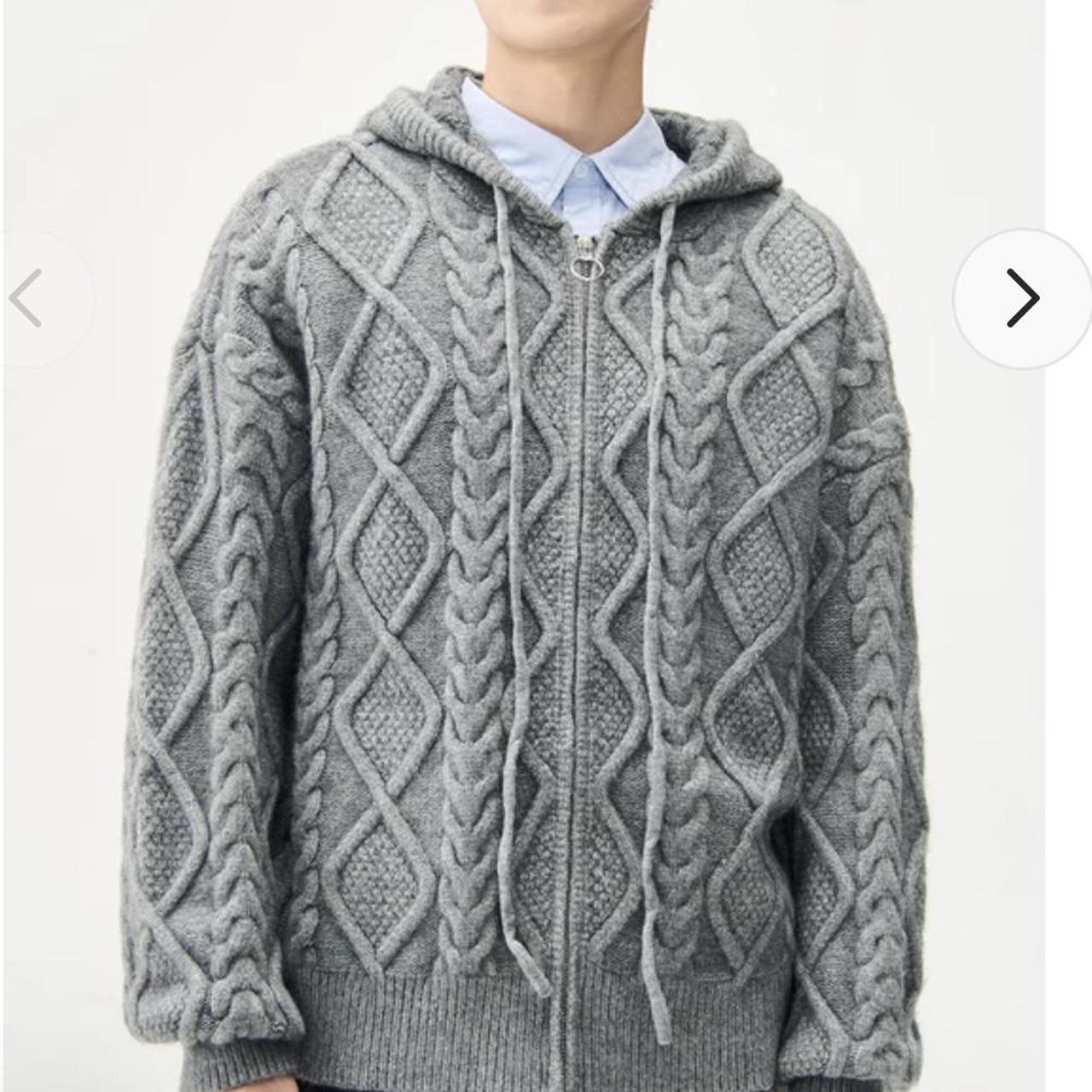 Men's Hoodie Winter Knitting Sweater Casual