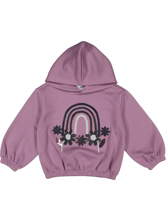 Kids Pink Graphic Hoodie
