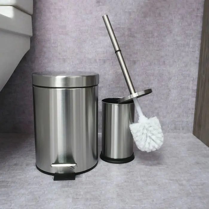 Bathroom Set, Stainless Steel, 2 Pieces