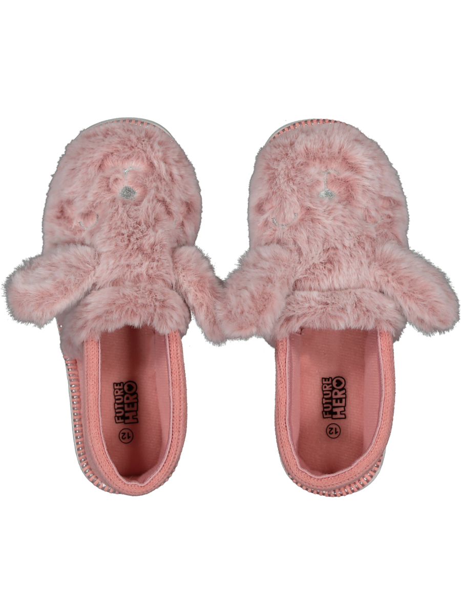 Kids Pink Bunny Slippers
