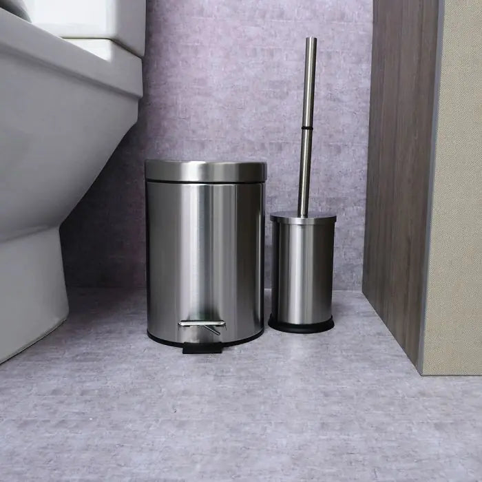 Bathroom Set, Stainless Steel, 2 Pieces
