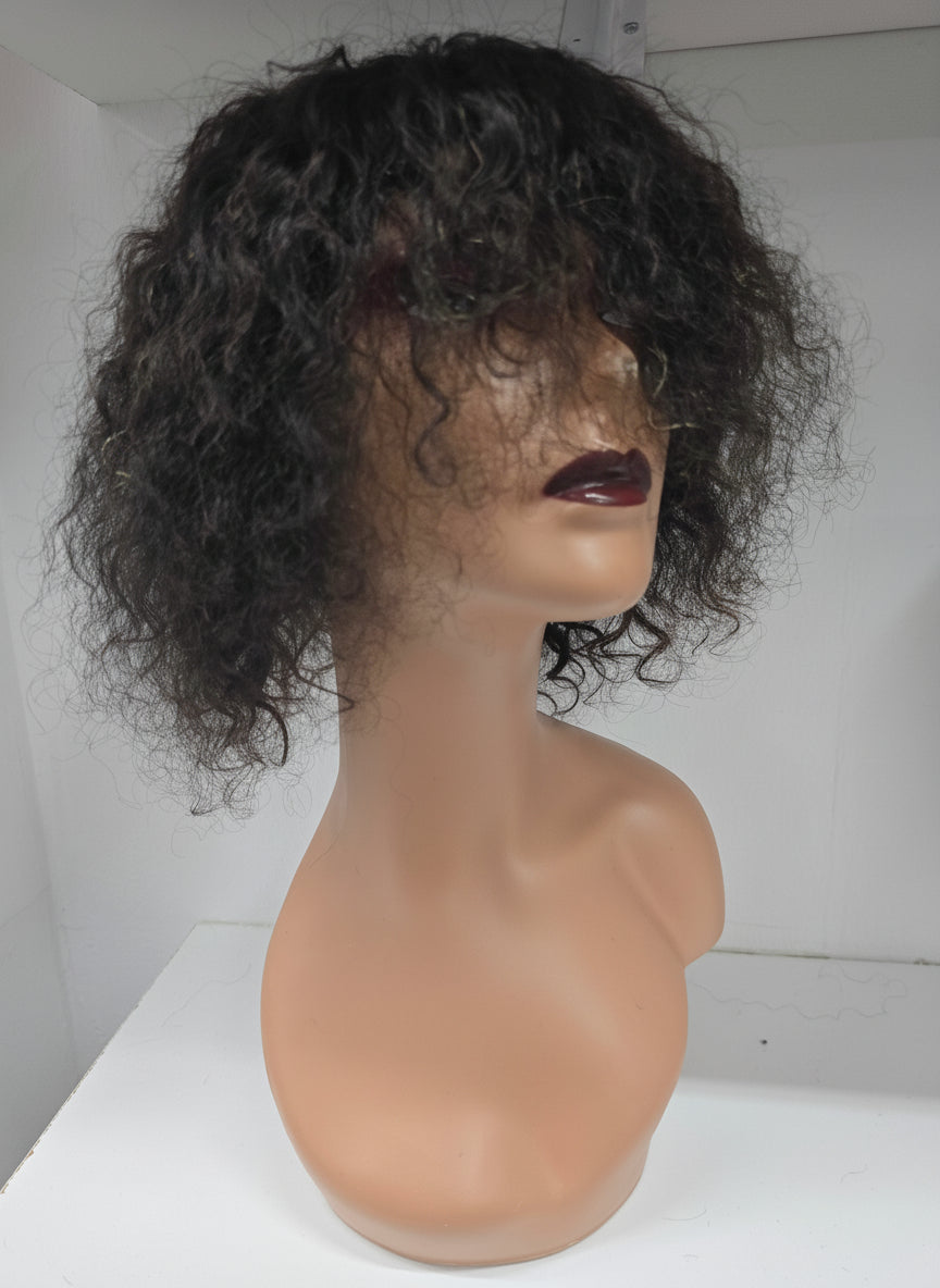 Raw hair Fringe wig.. B/F

8"