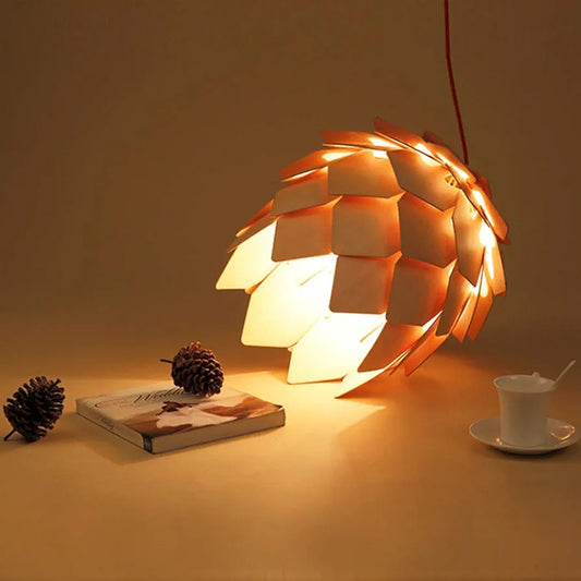 ..01..Jonathan Y Simon Pinecone Wood LED...