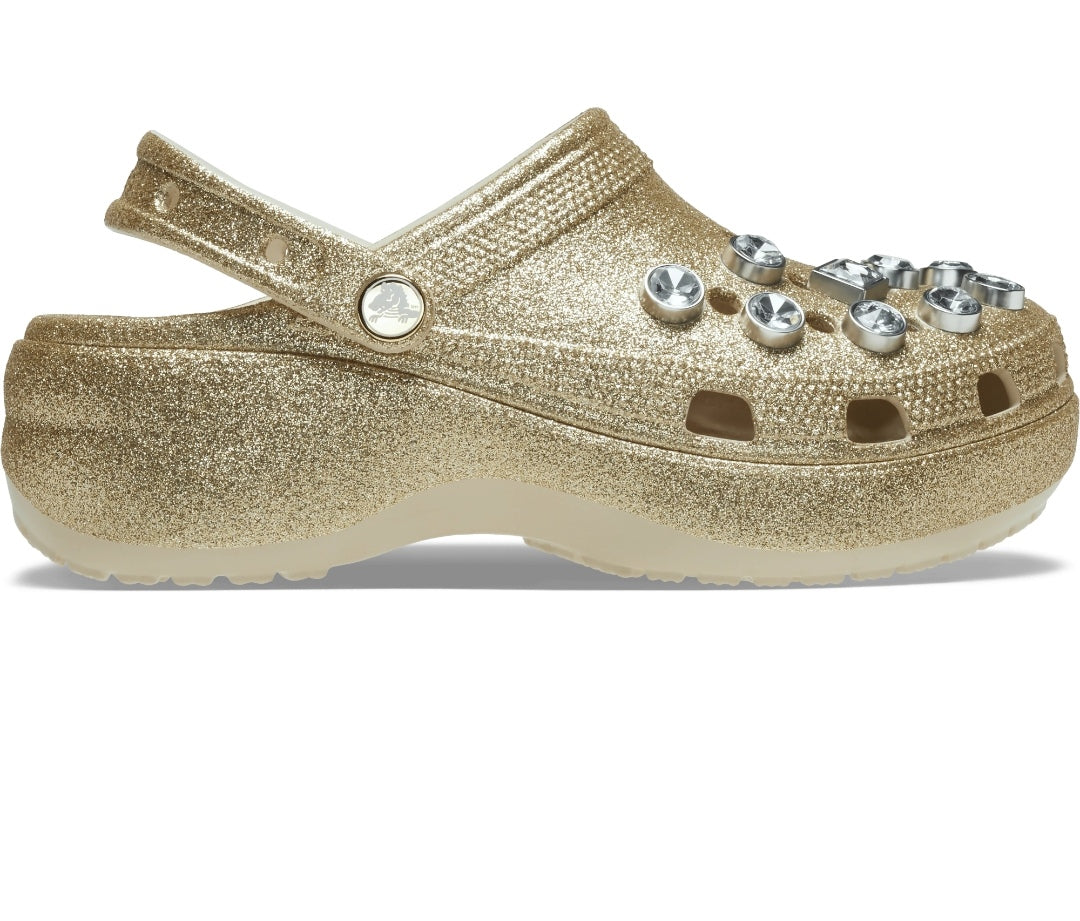 CLASSIC PLATFORM GLITTER EMBELLISHED CLOG WOMENS