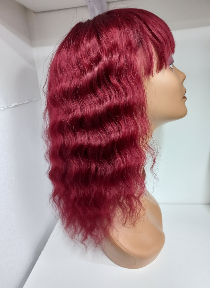 Burgundy Wig. ..B/F