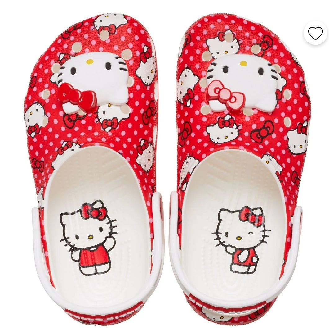 HELLO KITTY RED CLASSIC CLOG KIDS (AGE 5+)