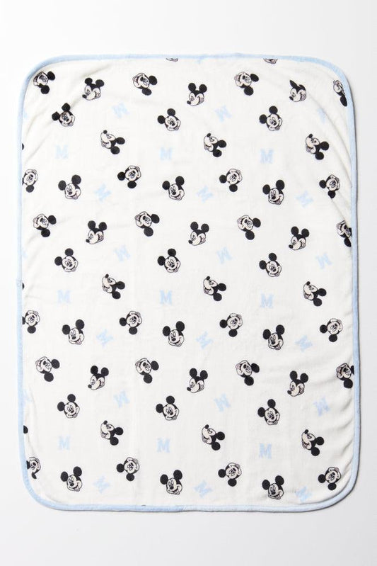Mickey Mouse Blanket White