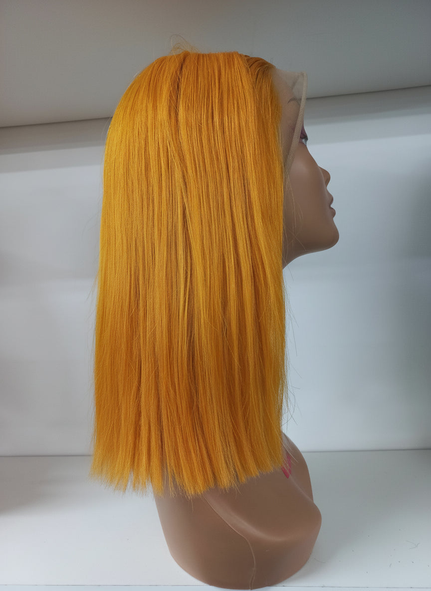 Bright Orange Bob Wig..B/F